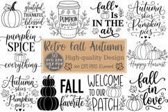 Retro Fall Autumn SVG Bundle, Retro Autumn Cut File Product Image 2