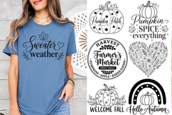 Retro Fall Autumn SVG Bundle, Retro Autumn Cut File Product Image 3
