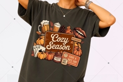 Retro Fall Collage Sublimation PNG, Fall Pumpkin Sublimation Product Image 7