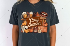 Retro Fall Collage Sublimation PNG, Fall Pumpkin Sublimation Product Image 9