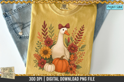 Retro Fall Duck and pumpkins is a professional design that is available at 300dpi PNG to use for Sublimation, iron-on transfer, DTG Printing and normal printing.