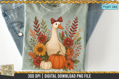 Retro Fall Duck and pumpkins is a professional design that is available at 300dpi PNG to use for Sublimation, iron-on transfer, DTG Printing and normal printing.
