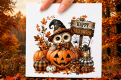 Retro Fall Halloween Thanksgiving Sublimation PNG Product Image 5