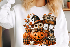 Retro Fall Halloween Thanksgiving Sublimation PNG Product Image 6