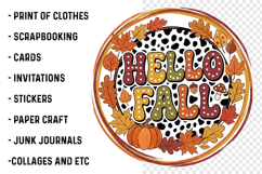 Retro Fall Png, Hello Fall PNG Product Image 3