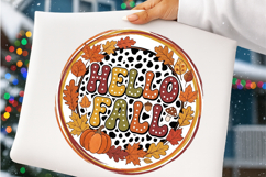Retro Fall Png, Hello Fall PNG Product Image 4