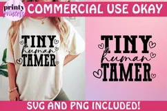 Tiny Human Tamer svg, Preschool Teacher svg cut file Product Image 2