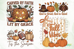 Retro Fall PNG Clipart Product Image 1
