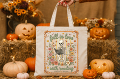 Retro Fall Reading Striped PNG Product Image 2