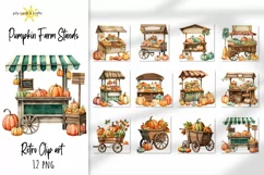 clipart,  bundle,  watercolor,  classic,  clip art bundle,  pumpkins,  autumn,  harvest,  thanksgiving,  farm stand,