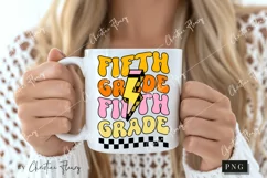Retro Fifth Grade PNG | Back To School PNG Product Image 2