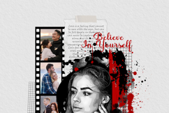 Retro Film Strip &amp; Ink Art Photo Effect Template Product Image 7