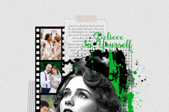 Retro Film Strip &amp; Ink Art Photo Effect Template Product Image 5