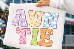 Retro Floral Auntie Cute Aunt PNG Product Image 3