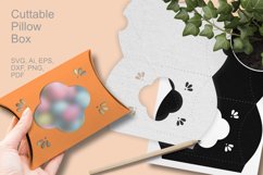 Retro Floral Decorative Window Cuttable Pillow Gift Box SVG