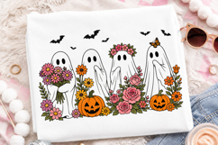 Retro Floral Ghosts PNG Product Image 2