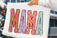 Retro Floral Mama Trendy Mom PNG Product Image 3
