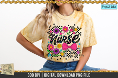 Retro Floral Nurse PNG | Coquette Bow Nurse | Nurse png Product Image 6