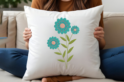 Retro Flower Embroidery Design Product Image 2