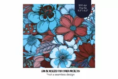 Retro Flower Tumbler Wrap Boho Flower Tumbler Sublimation