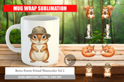 Retro Forest Friend Mug Wrap Product Image 1