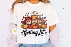 Retro Funny Fall Candle Getting Lit Candles PNG, Retro Fall Product Image 3
