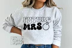 Retro Future Mrs SVG - Engaged SVG - Fiancee - Bride To Be Product Image 2