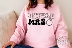 Retro Future Mrs SVG - Engaged SVG - Fiancee - Bride To Be Product Image 3