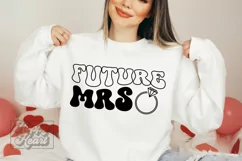 Retro Future Mrs SVG - Engaged SVG - Fiancee - Bride To Be Product Image 1
