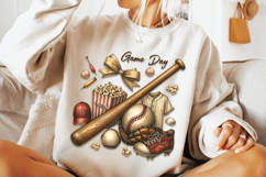 Baseball PNG Sublimation, Retro Baseball PNG, Game Day PNG Product Image 2
