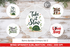Retro Garden Critters Wind Spinner Product Image 1