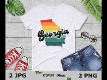 Retro Georgia Vintage Sublimation Png, Georgia Sunset Png Product Image 3