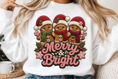 Retro Gingerbread Man, Latch Hook Yarn Faux PNG Product Image 2