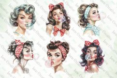 Retro Girl Blowing A Bubblegum Bundle Product Image 2