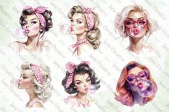 Retro Girl Blowing A Bubblegum Bundle Product Image 3