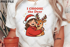 Retro Girl Christmas PNG Design Product Image 2