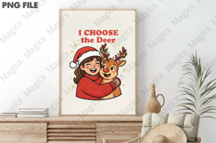 Retro Girl Christmas PNG Design Product Image 3