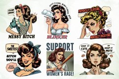 Retro Girl Quotes Sublimation Clipart Product Image 4