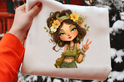 Retro Girls Clipart Sublimation Product Image 2
