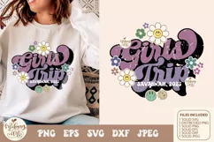 Retro girls trip Savannah 2023 SVG png sublimation Product Image 1