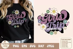 Retro girls trip Savannah 2023 SVG png sublimation Product Image 2
