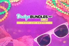 Retro Glitter Background Flat Lay Photo Product Image 1
