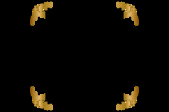 Retro golden floral corner border element decorative concept Product Image 2