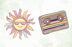Retro Groovy Sublimation Clipart Product Image 2