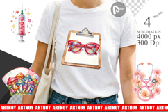 Retro Groovy Nurse Tools Sublimation Product Image 1