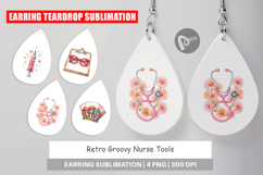 Retro Groovy Nurse Tools Earring Product Image 1