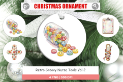 Retro Groovy Nurse Tools Ornament Product Image 1