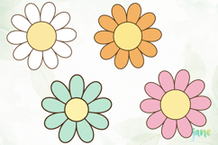 Retro Groovy Summer Clipart SVG Product Image 1