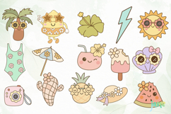 Retro Groovy Summer Clipart SVG Product Image 7