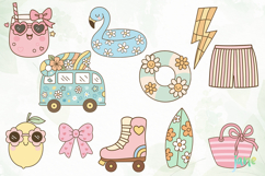 Retro Groovy Summer Clipart SVG Product Image 6